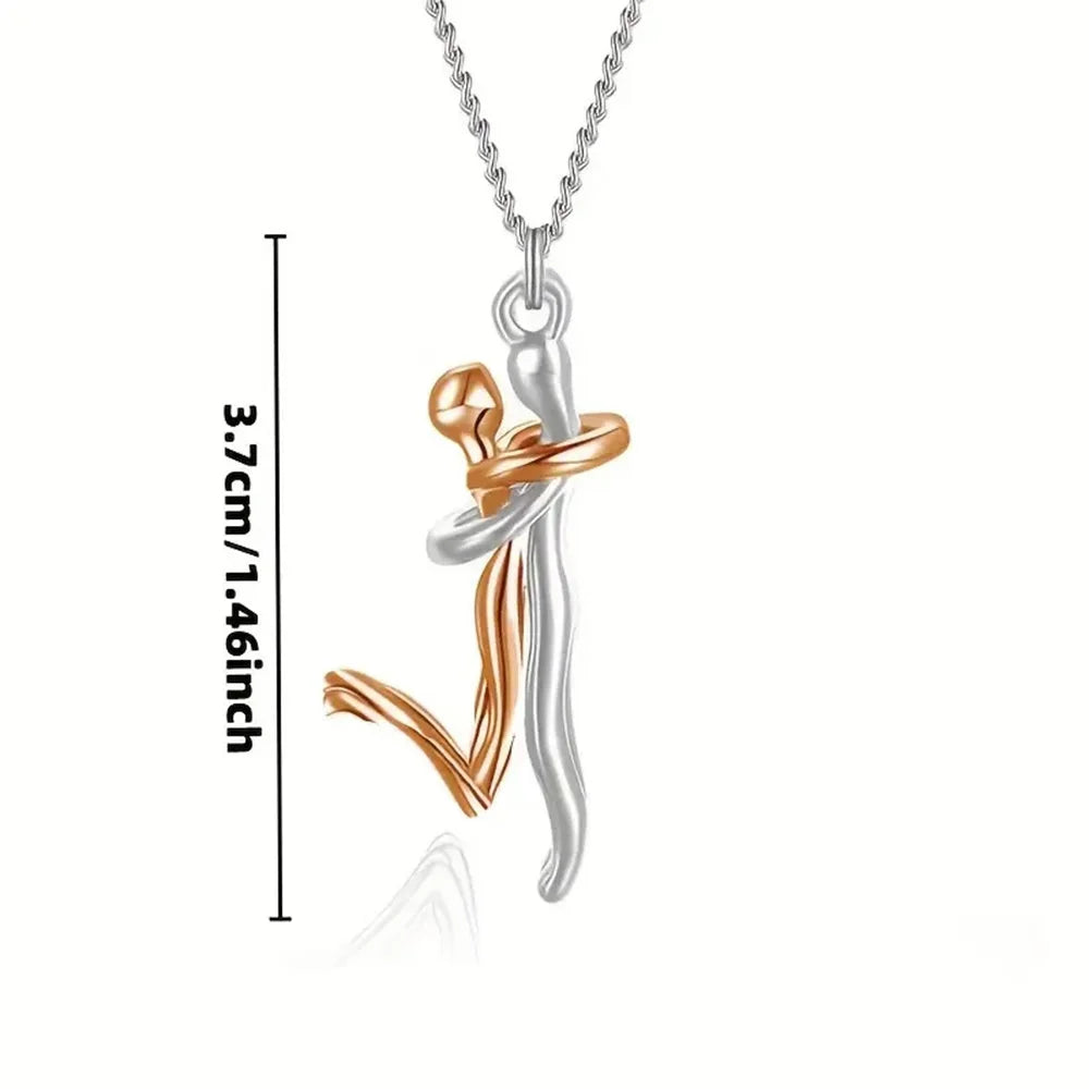 Colier Îmbrățișare Negru Stilat