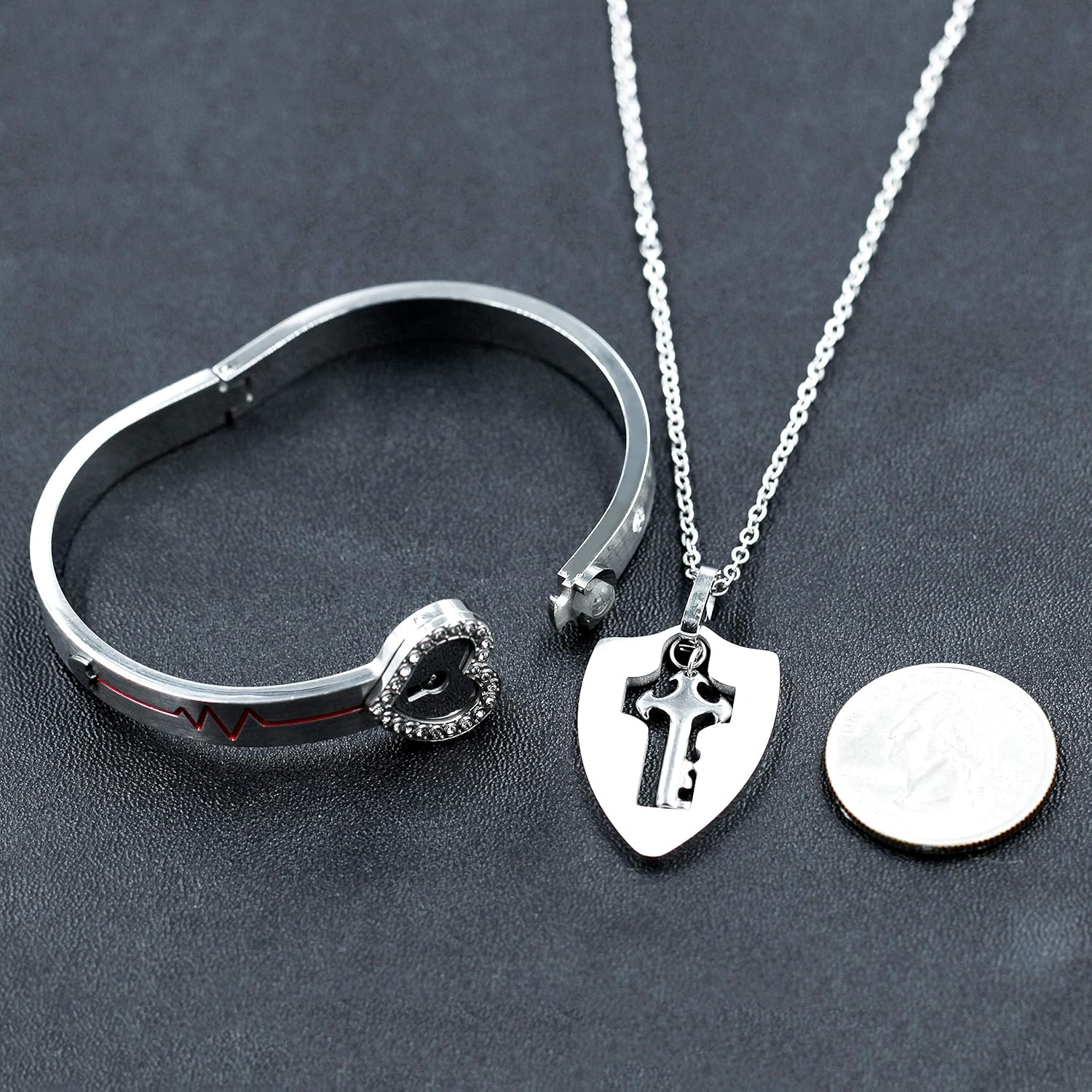 Set Pandantiv și Brățară Cuplu