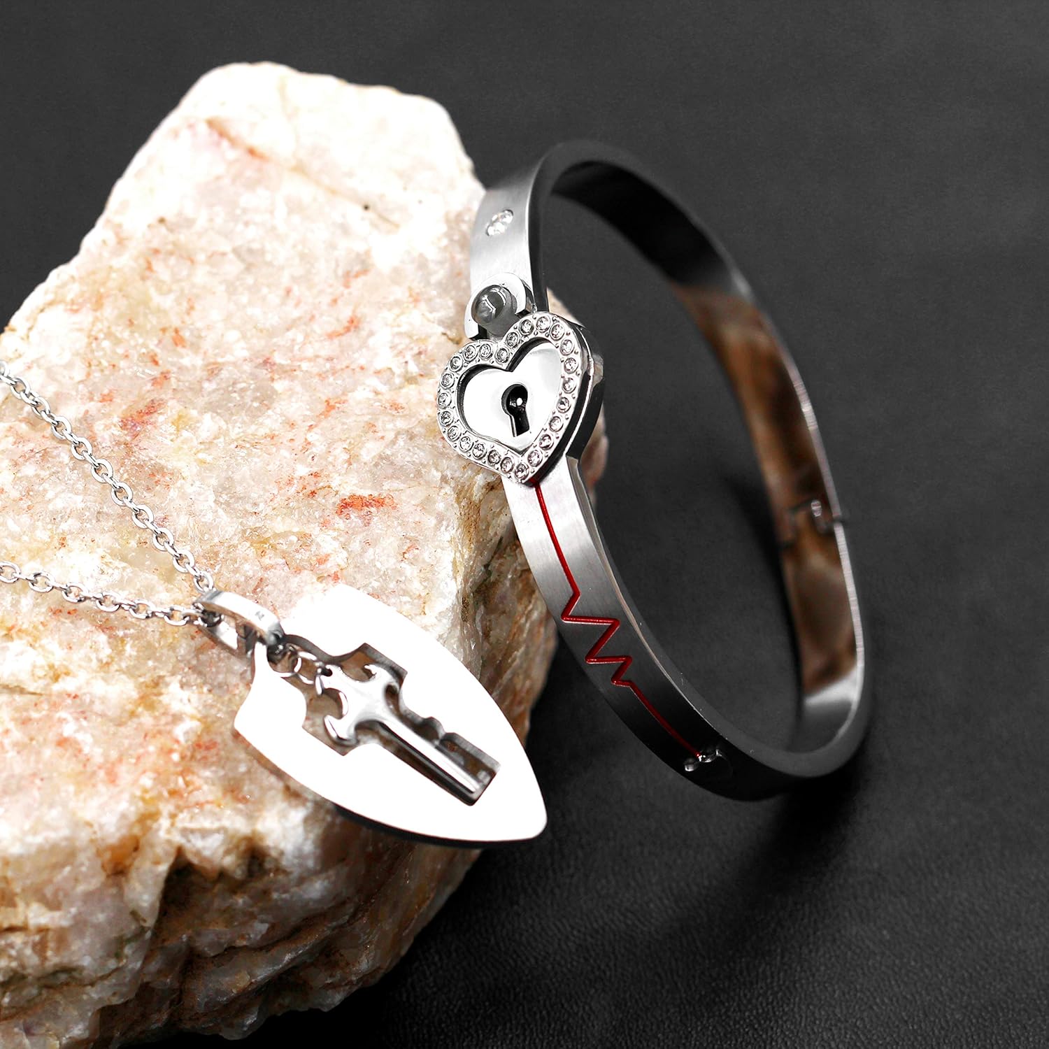 Set Pandantiv și Brățară Cuplu