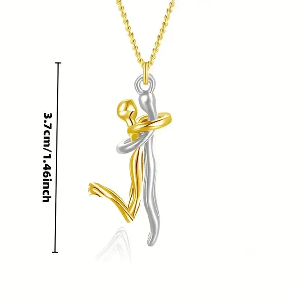 Colier Îmbrățișare Negru Stilat